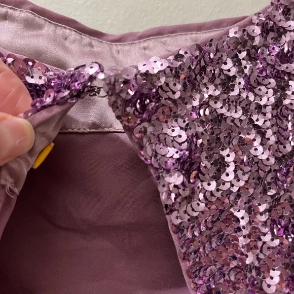 Alice + Olivia Sequin Keyhole Dress, Size M - Picture 12 of 16